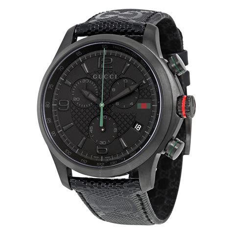 gucci chronograph collection|gucci gunmetal tone chronograph watch.